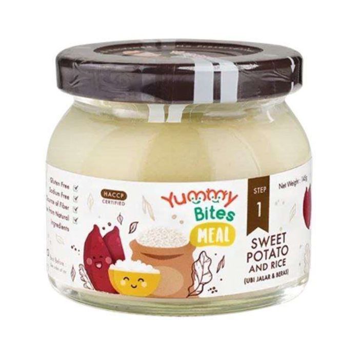 Yummy Bites Meal Step 1 Sweet Potato & Rice MPASI