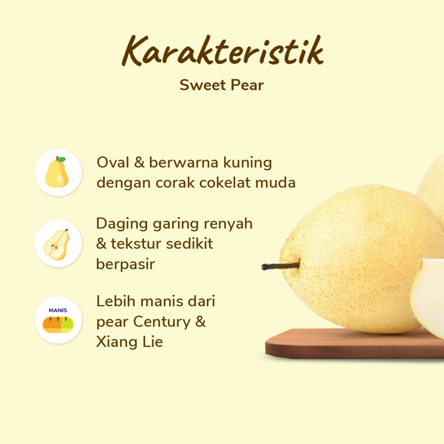 Sweet Pear Astro Farm 3-5 pcs 950-1000 gram