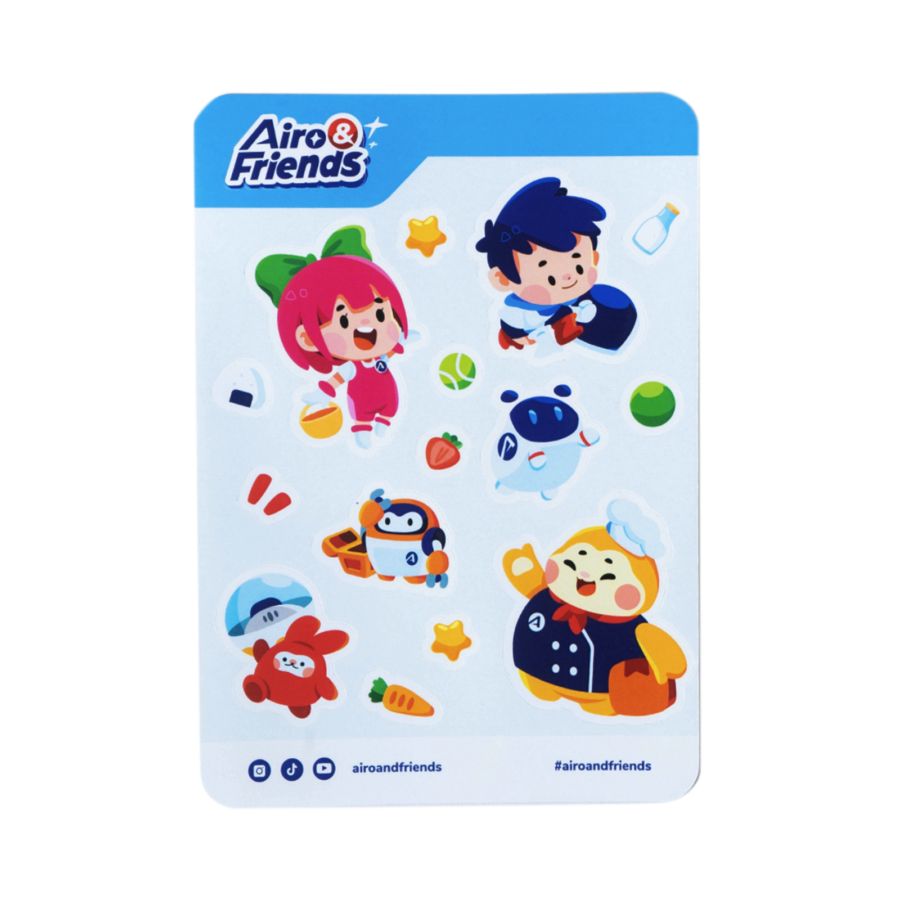 Sticker Sheet Airo & Friends - Chibi - Mechandise Astro Club