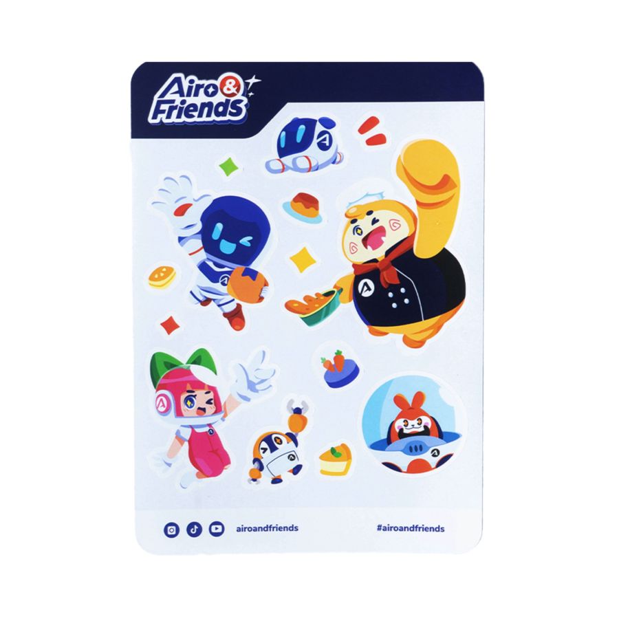 Sticker Sheet Airo & Friends - Hero - Mechandise Astro Club