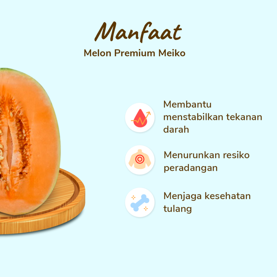 Melon Premium Mieko - Size L 900gr - 1.2kg/Pcs