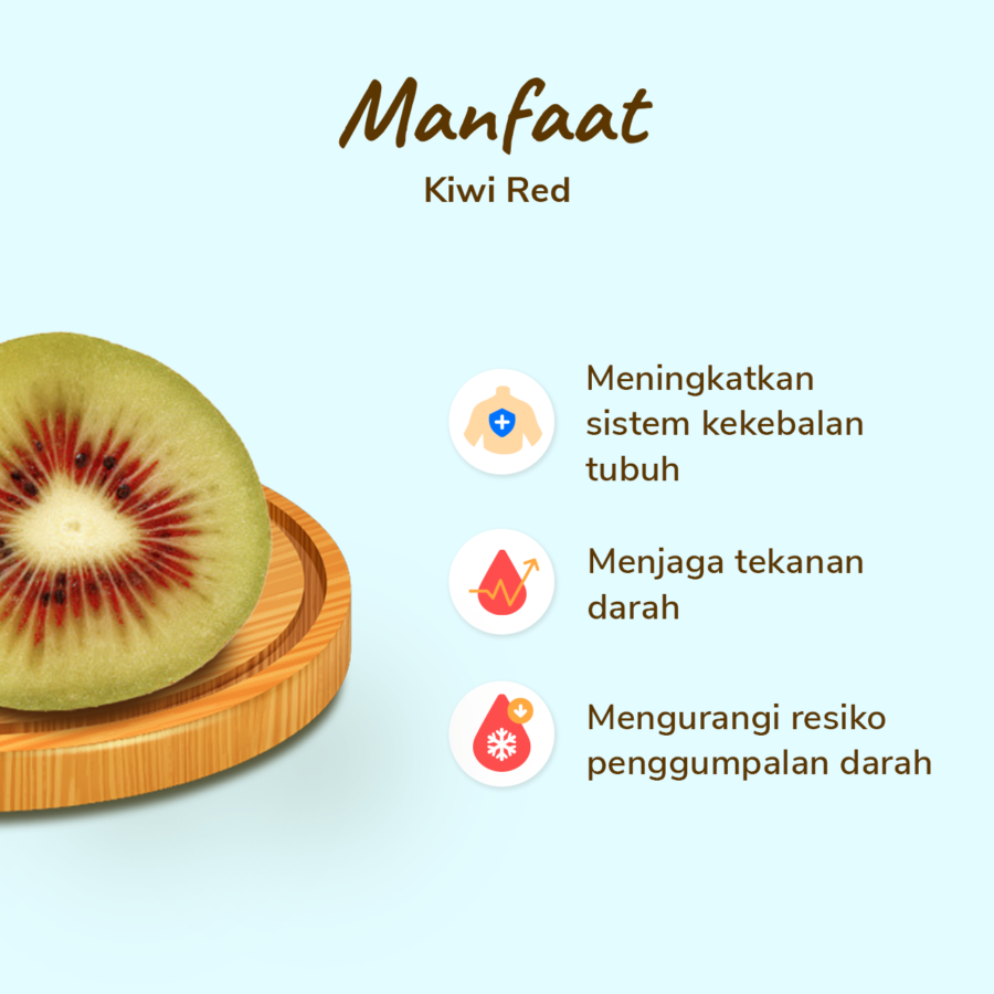 Kiwi Red Sweet Astro Farm 5-6 pcs 450-550 gram
