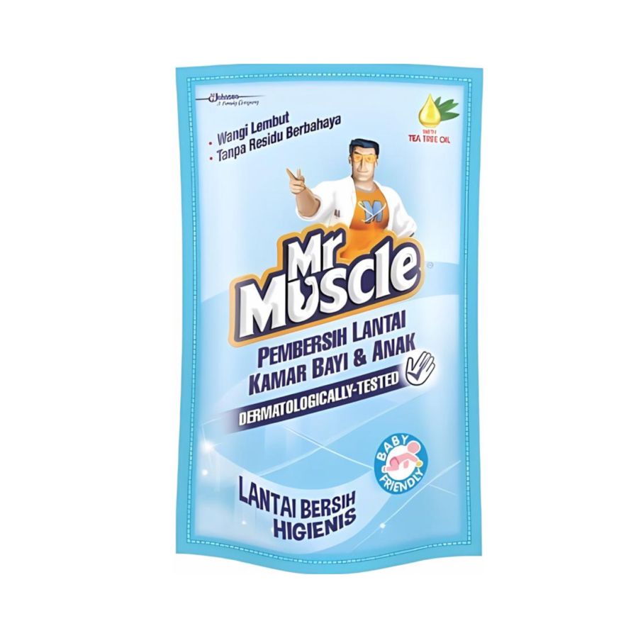 Mr Muscle Pembersih Lantai Kamar Bayi & Anak Pouch 720ml
