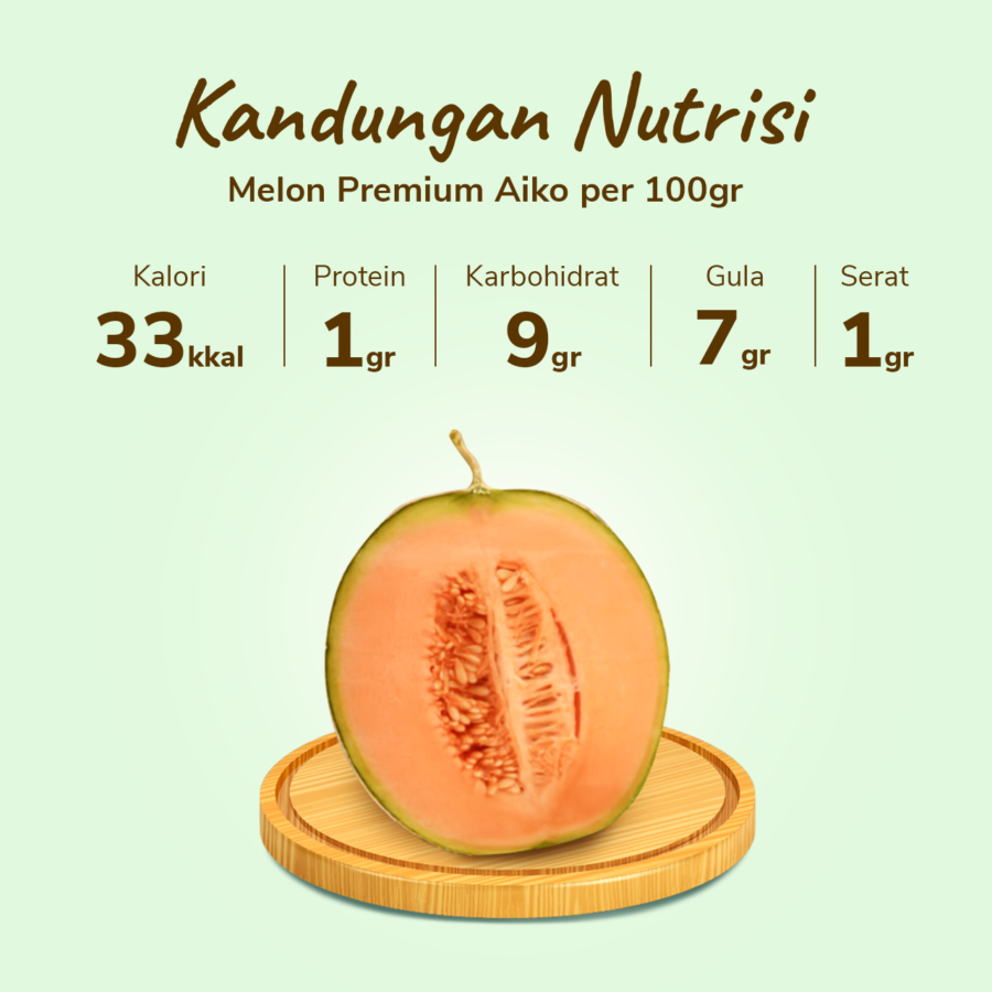 Melon Aiko Premium - Size XL 1.3kg - 1.6kg/pcs