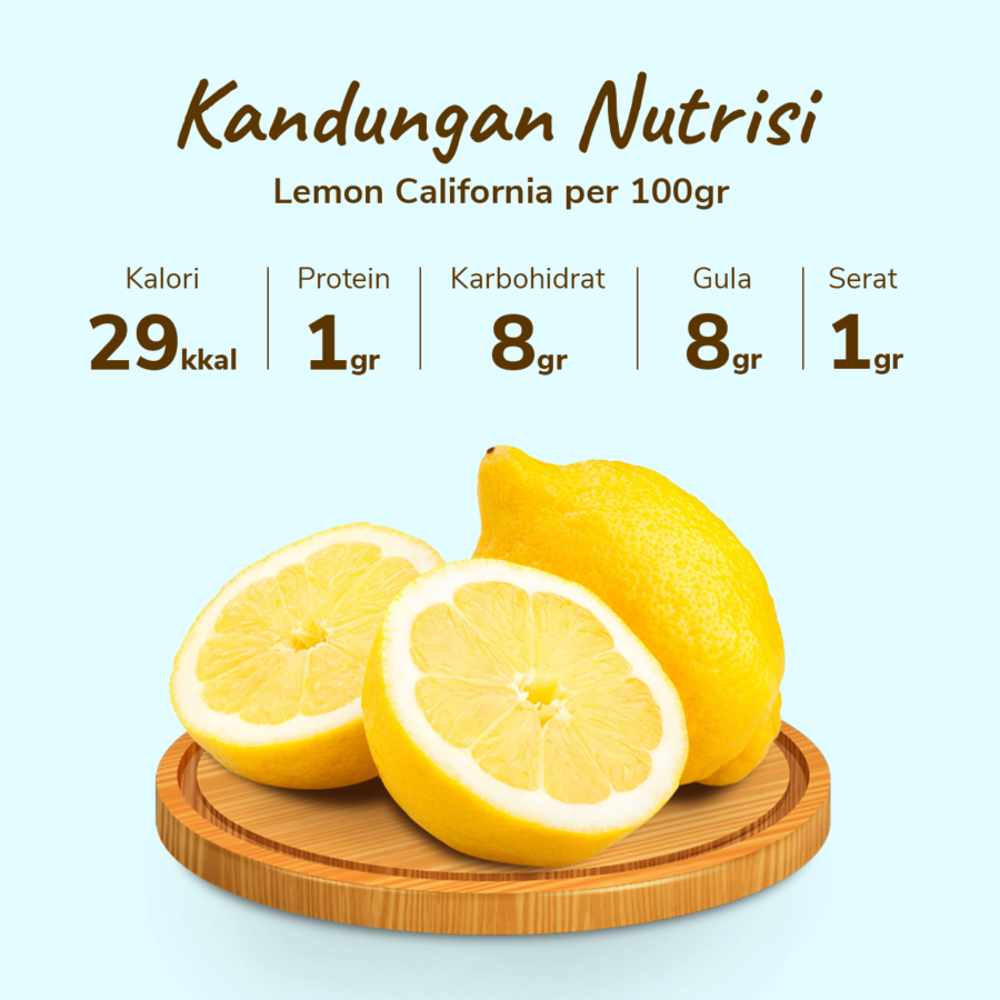 Lemon California Lokal Astro Farm 5-7 pcs 450-500 gram