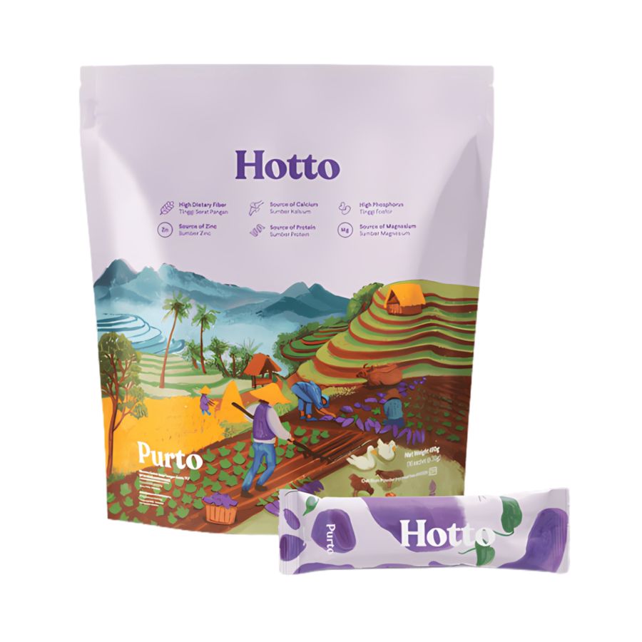 Hotto Purto Multigrain with Purple Potato Pouch 16sachets