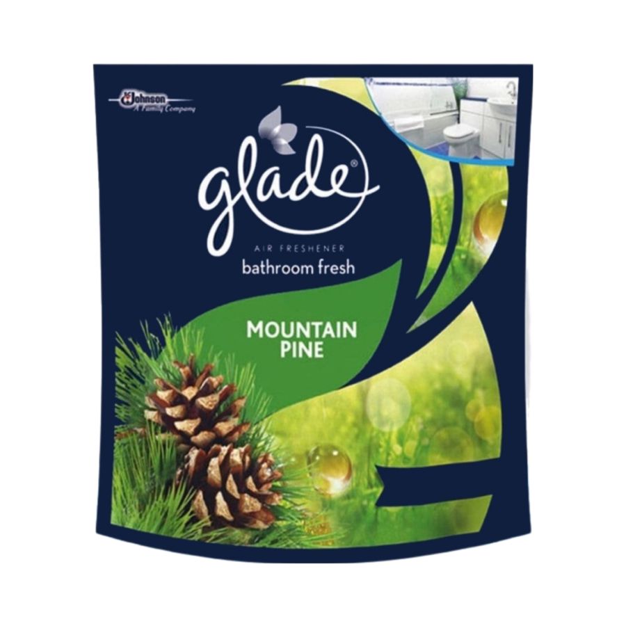Glade Bathroom Gel Mountain Pine 75gr/Pewangi Ruangan 75gram 75gram