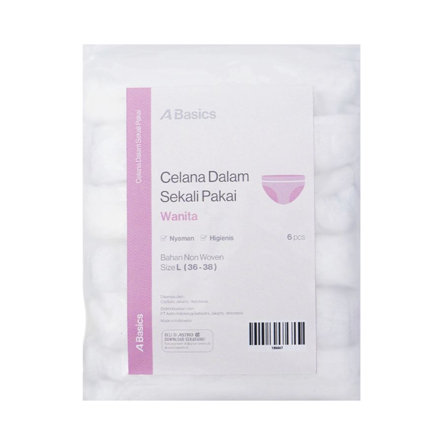 Celana Dalam Disposable Wanita L isi 6pcs - A Basics 6pcs