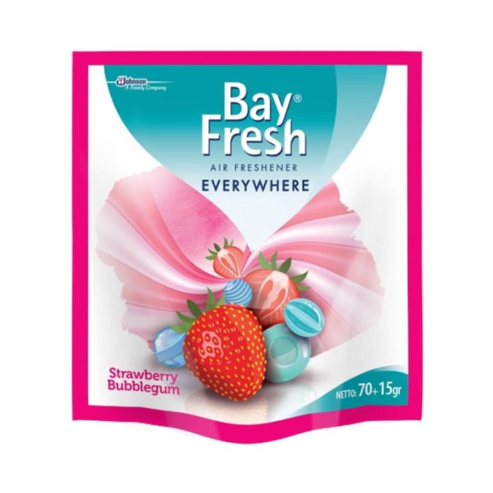 Bayfresh Everywhere Strawberry Pouch 70gr/Pewangi Ruangan 70gram