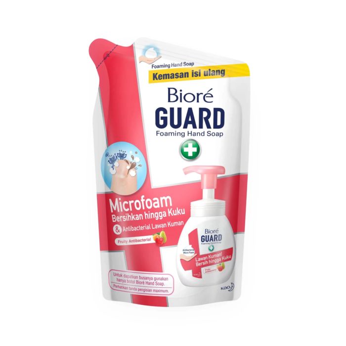 Biore Guard Fruity Antibacterial Foaming Hand Soap Pouch