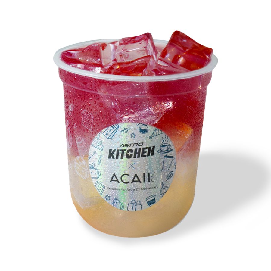 Blue Cosmic Brew with Honey Jelly & Shirataki Boba - AK x Acaii