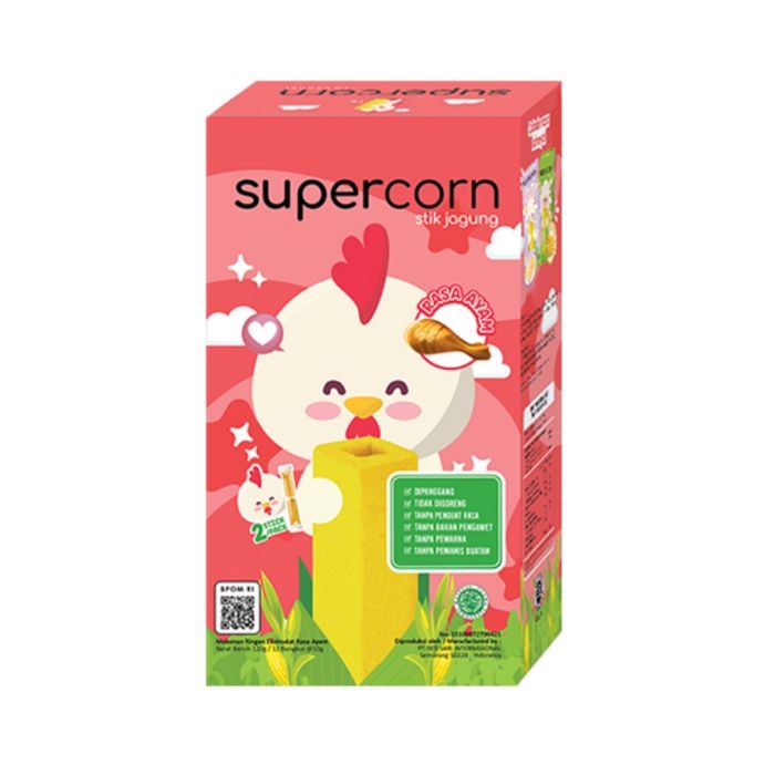 Supercorn Stik Jagung Rasa Ayam 12pcs x 120gr
