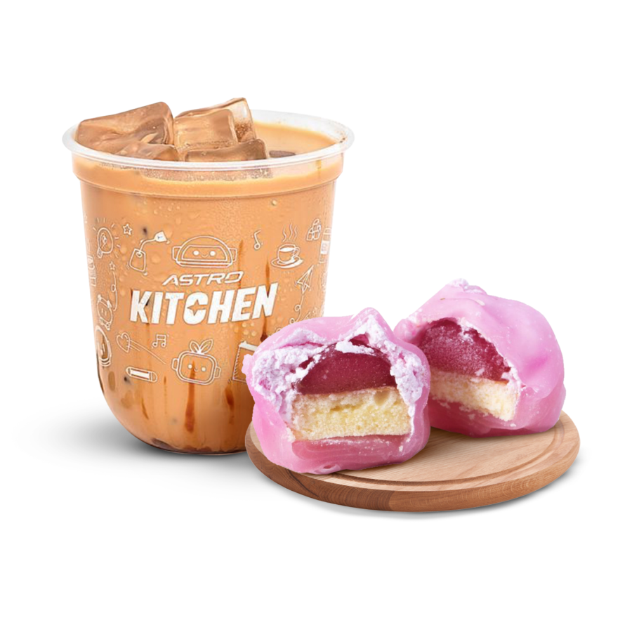 Bundle Kopi Susu Gula Aren (Espresso Base) - Regular (Iced) & Strawberry Mochi 1 pc