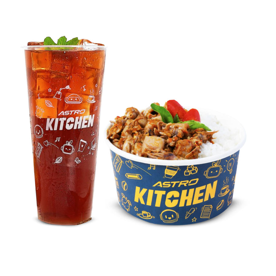 Bundle Signature Iced Black Tea - Large & CUGIL Cumi Gila Rice Bowl Tanpa Pete