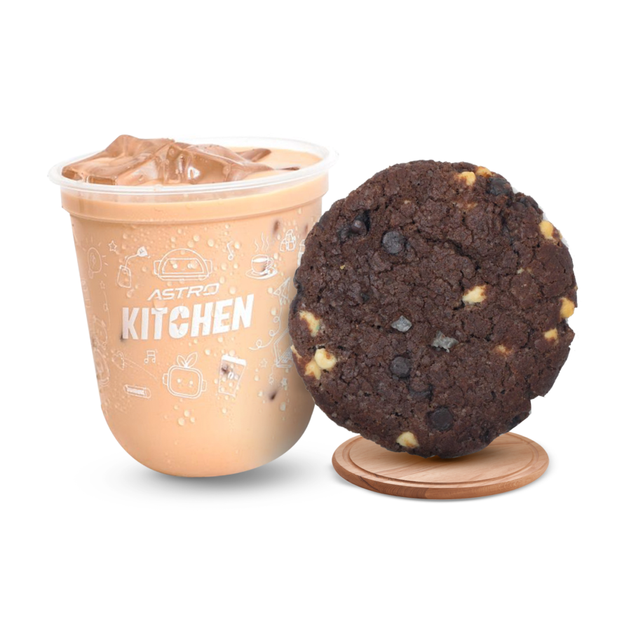 Bundle Signature Iced Japanese Milk Tea - Regular & Double Chip Cookies 1 pcs