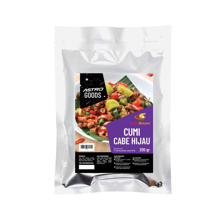 Cumi Cabe Hijau Kafe Betawi x Astro 200gram 200gram