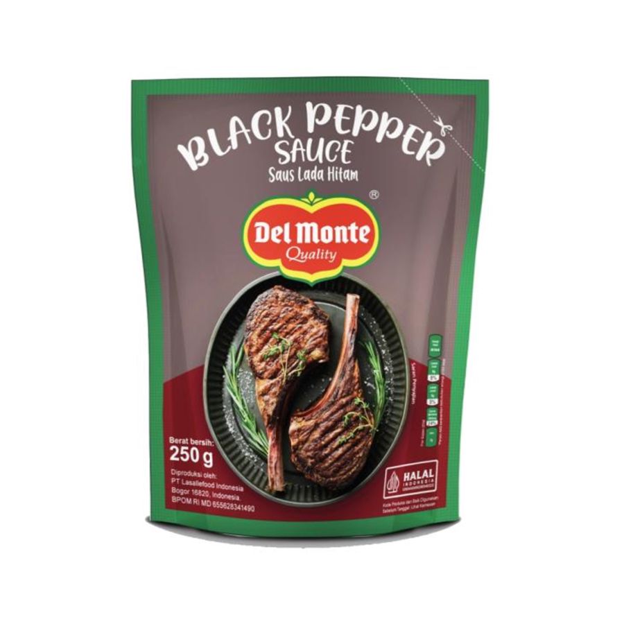 Del Monte Black Pepper Sauce Standing 250gram