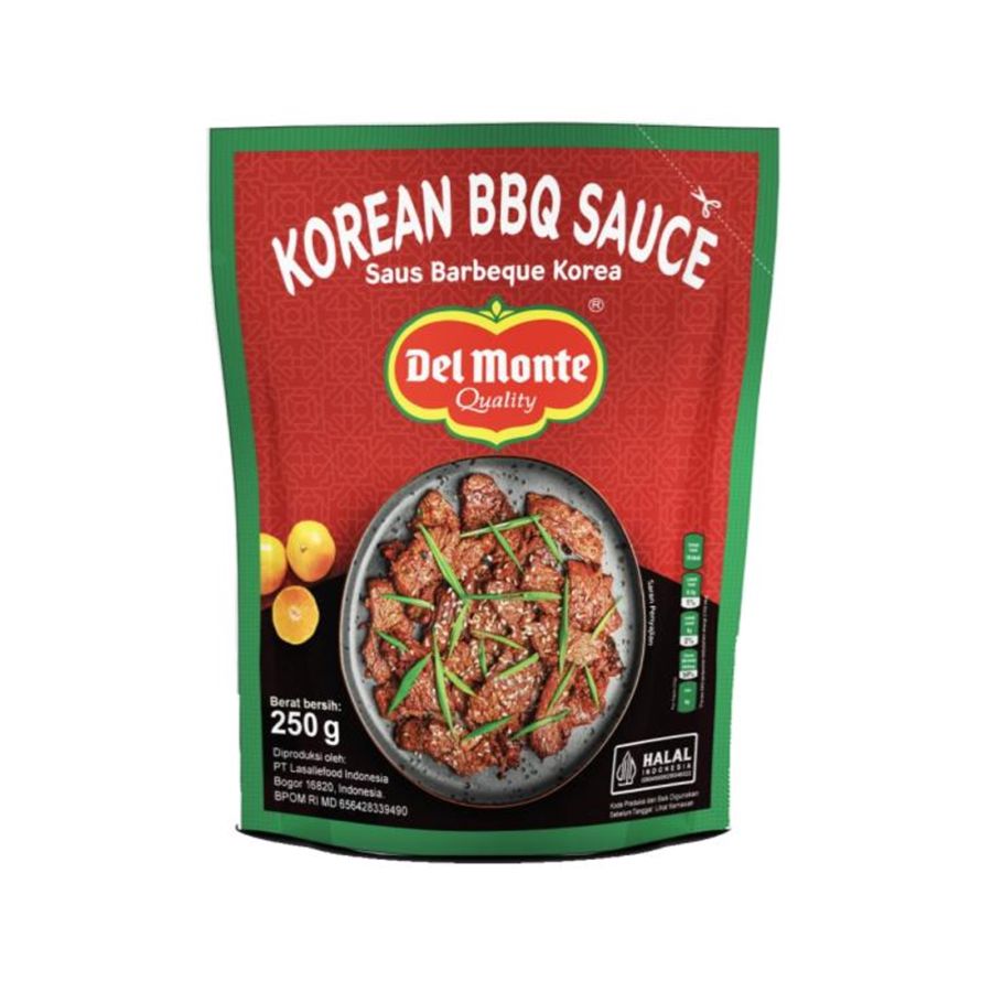 Del Monte Korean Bbq Sauce Standing 250gram