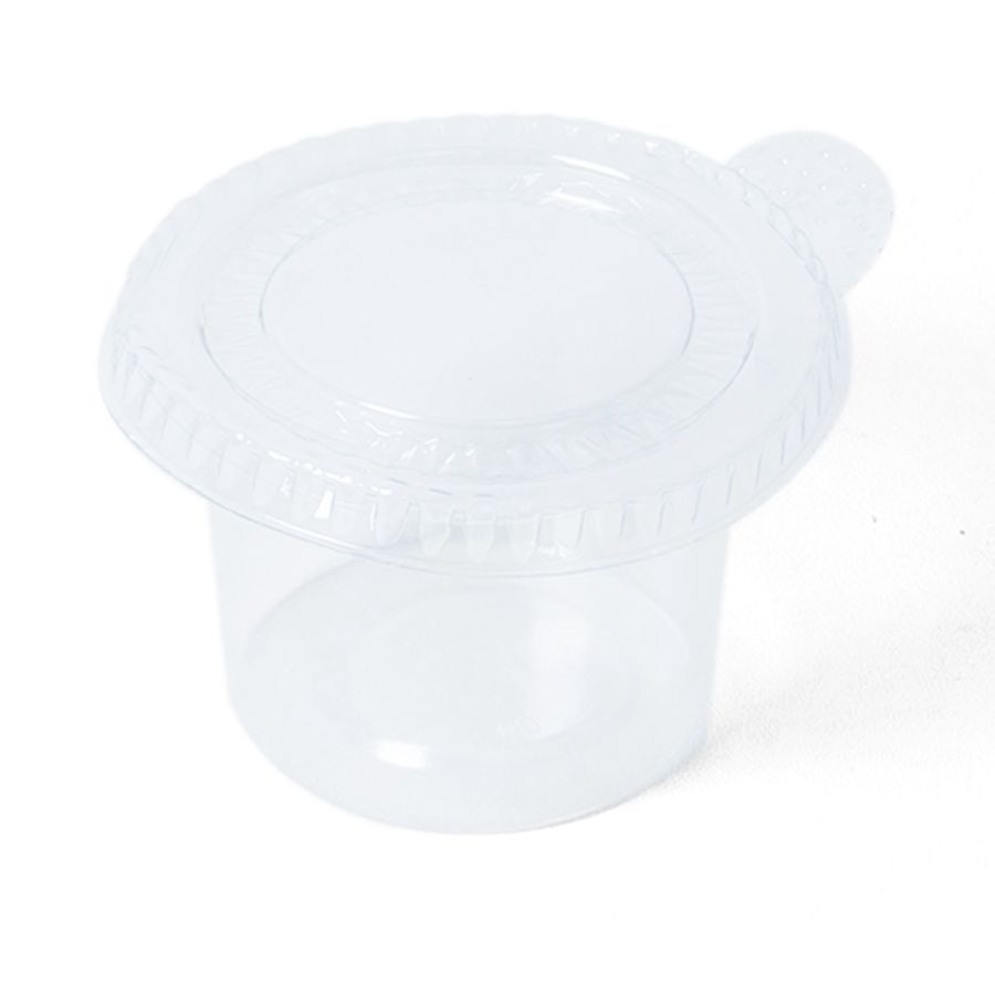 Gelas Plastik Dengan Tutup A Basics 90ml Isi 20 pcs 1pack