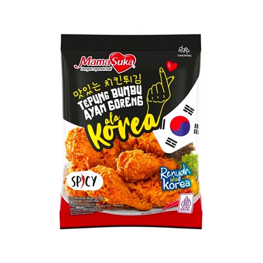 Mamasuka Tepung Bumbu Ayam Goreng Ala Korea Spicy 170gram
