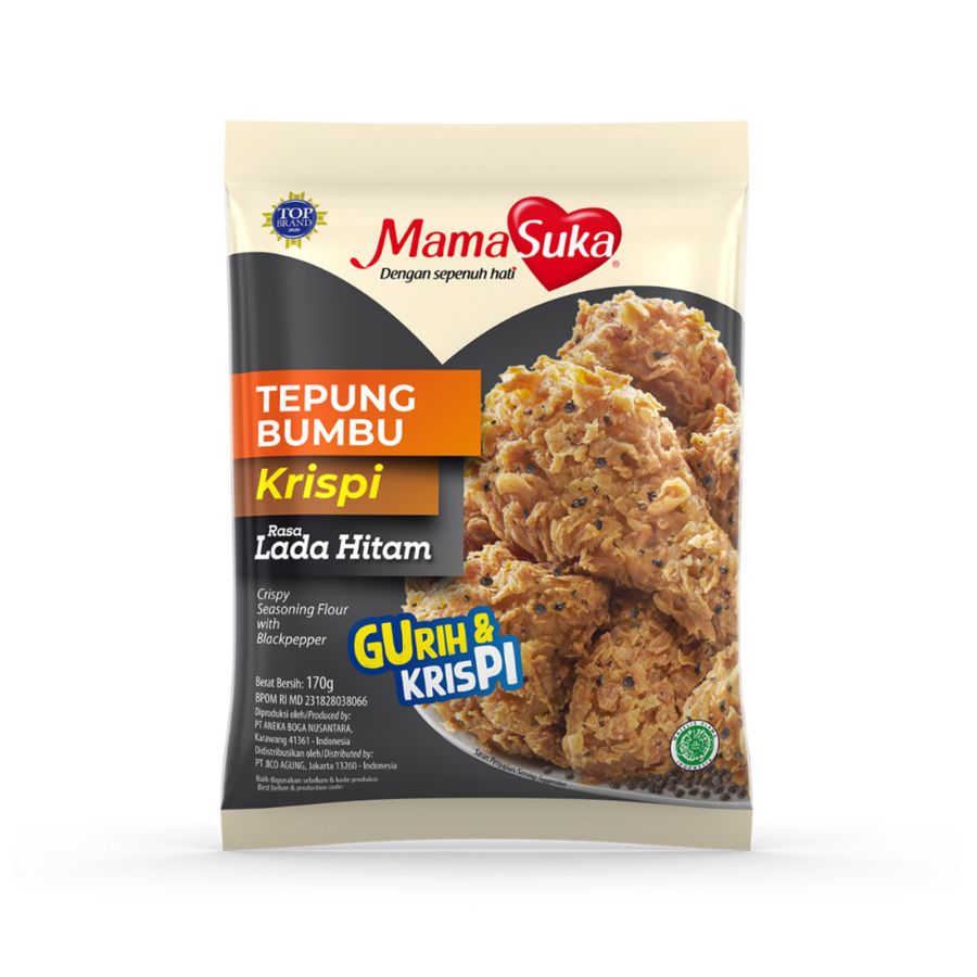 Mamasuka Tepung Bumbu Krispi Lada Hitam 170gram
