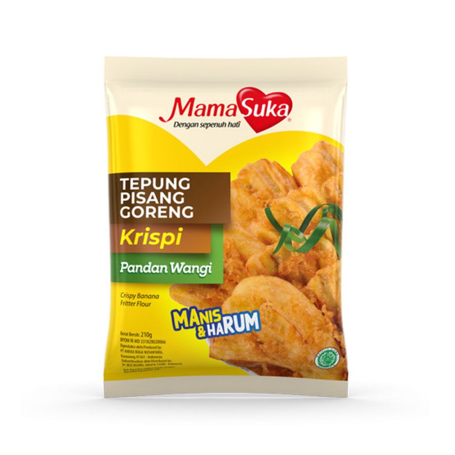 Mamasuka Tepung Pisang Goreng Krispi Pandan Wangi 210gram
