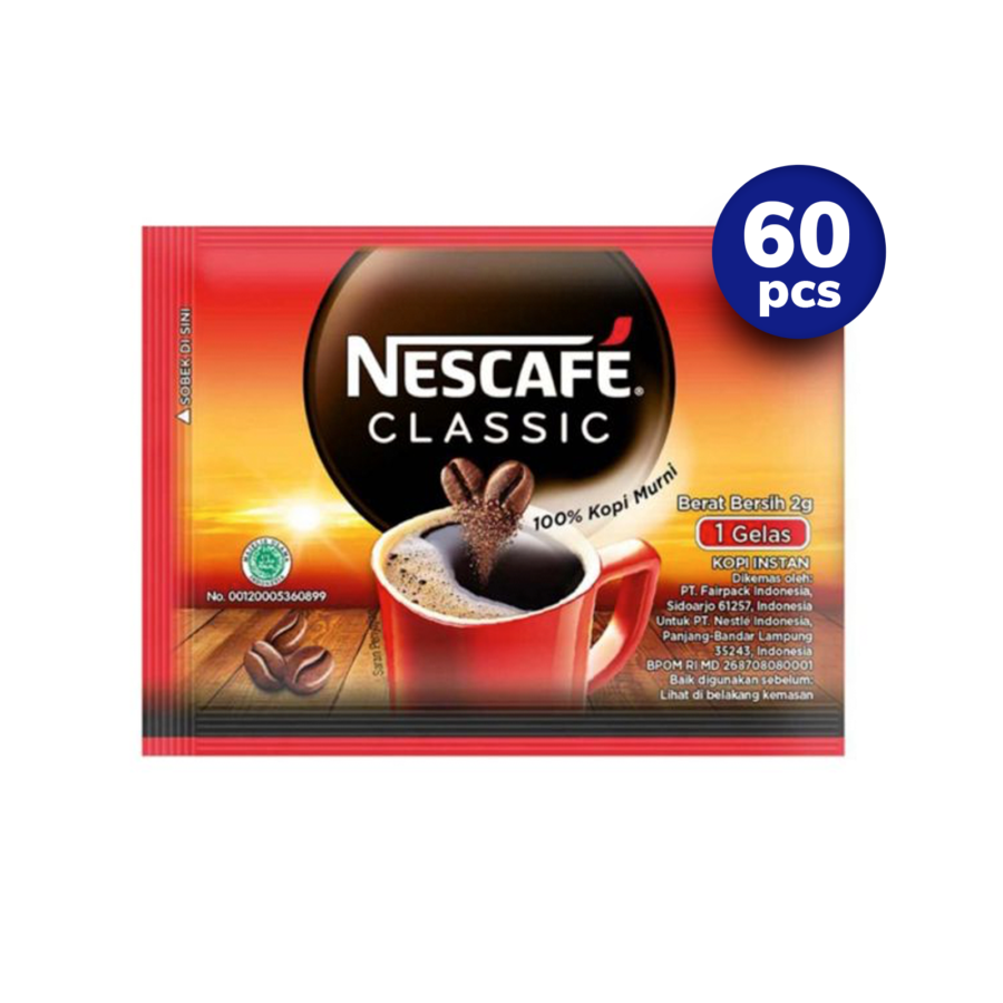 Nescafe Coffee Classic 60pcs x 2gr 120gram