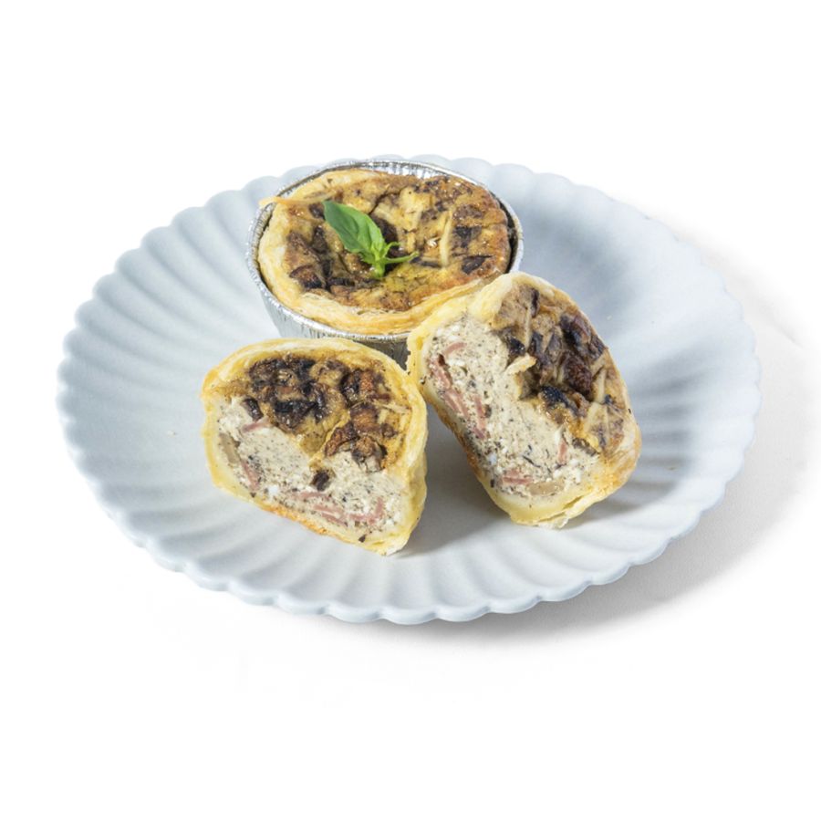 Quiche with Mushroom & Smoked Beef Truffle 1pcs