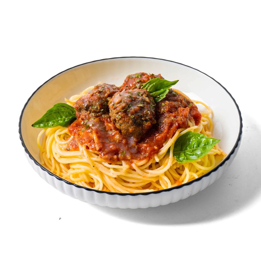 Spaghetti Marinara with Beefballs