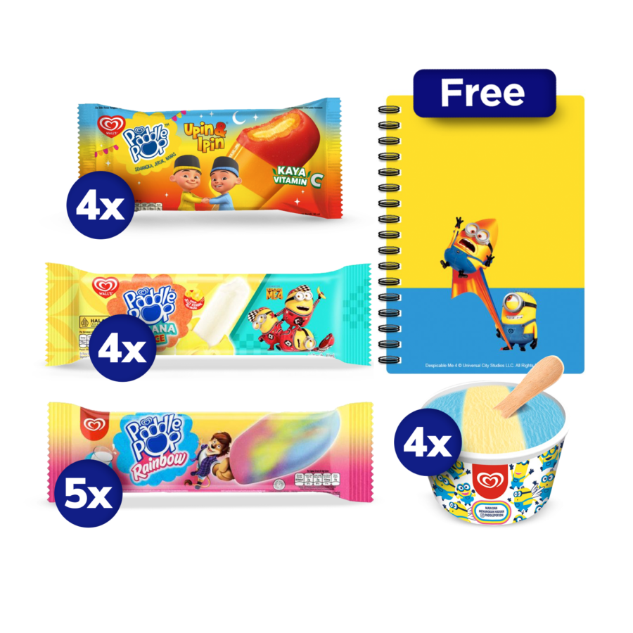 Special Bundle Walls Free Notebook A5 Minion