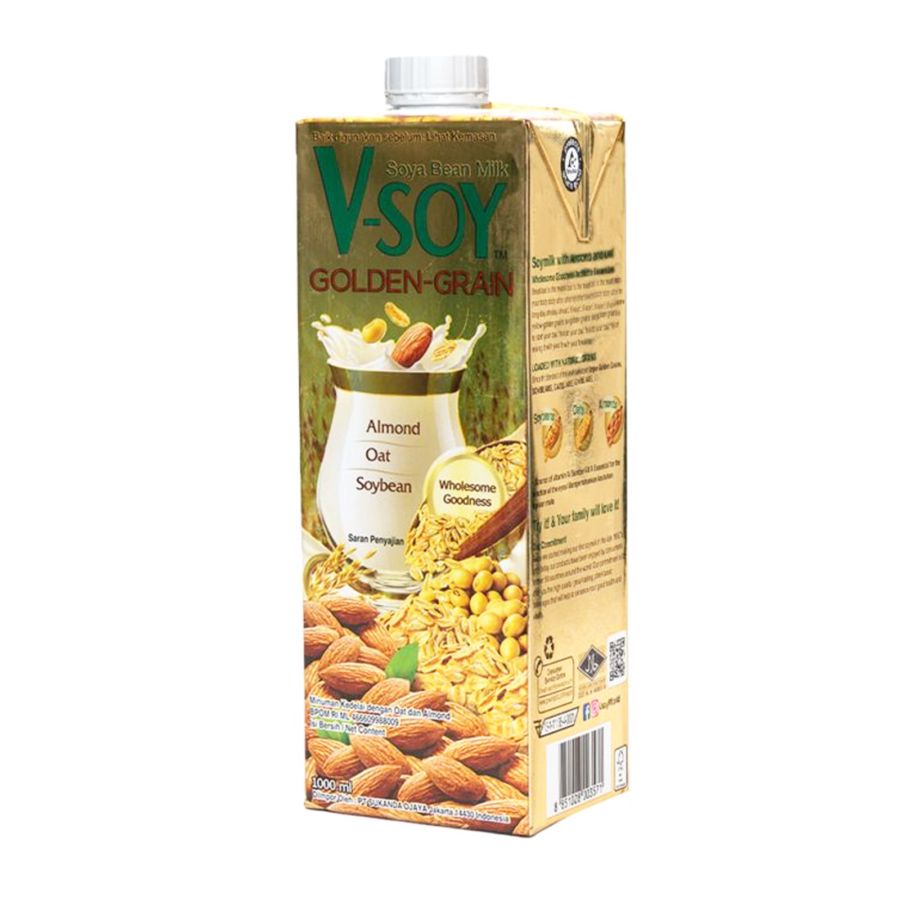 V-Soy Susu Kedelai Golden Grain 1000ml
