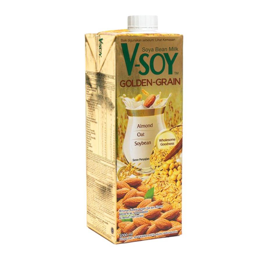 V-Soy Susu Kedelai Golden Grain 1000ml