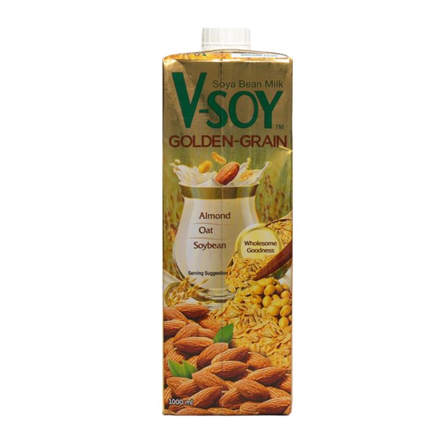 V-Soy Susu Kedelai Golden Grain 1000ml