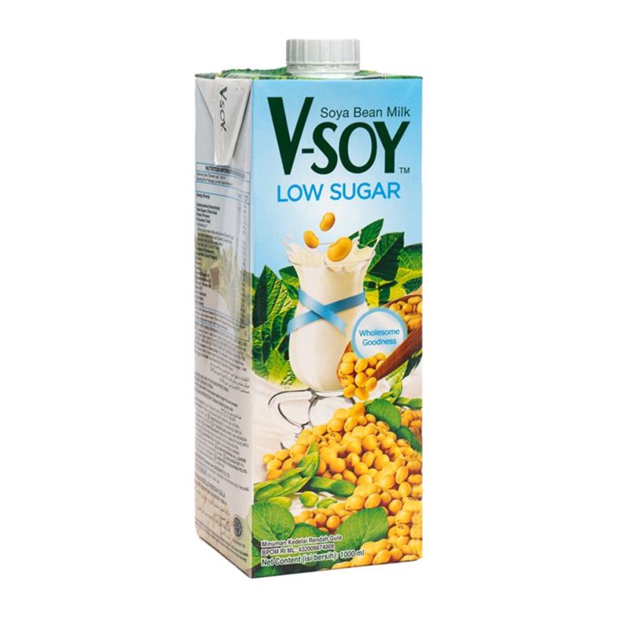 V-Soy Susu Kedelai Original Low Sugar 1000ml