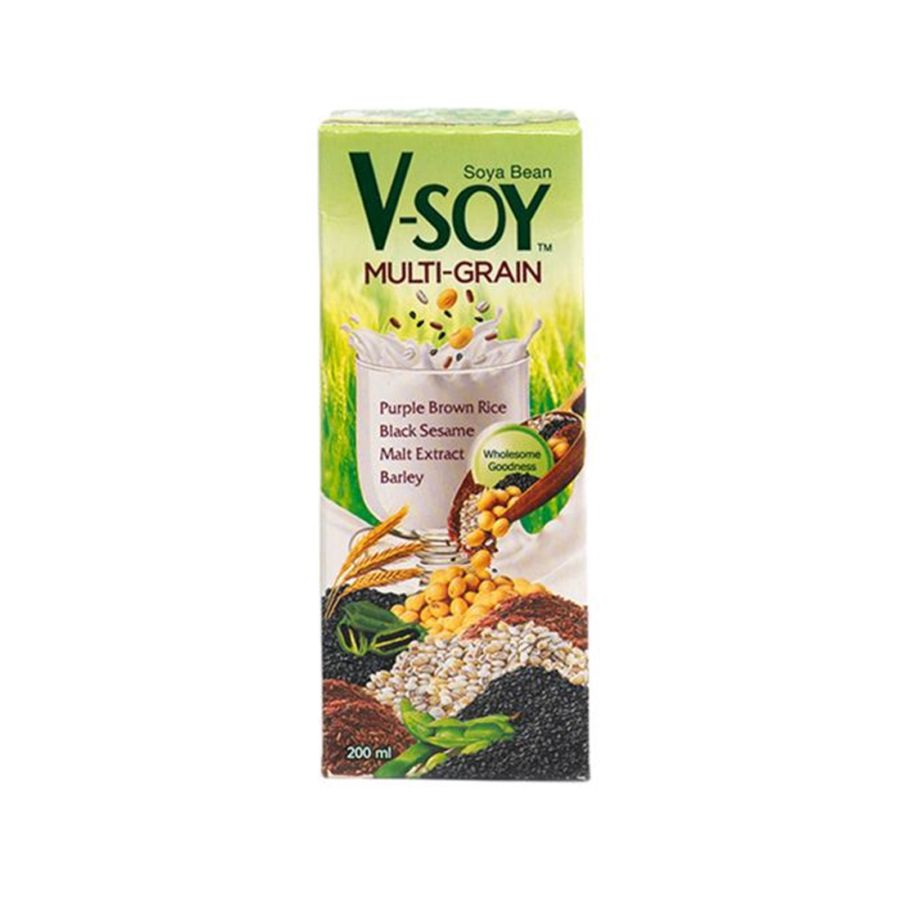 V-Soy Multi Grain Soy Milk /Susu Kedelai 200ml