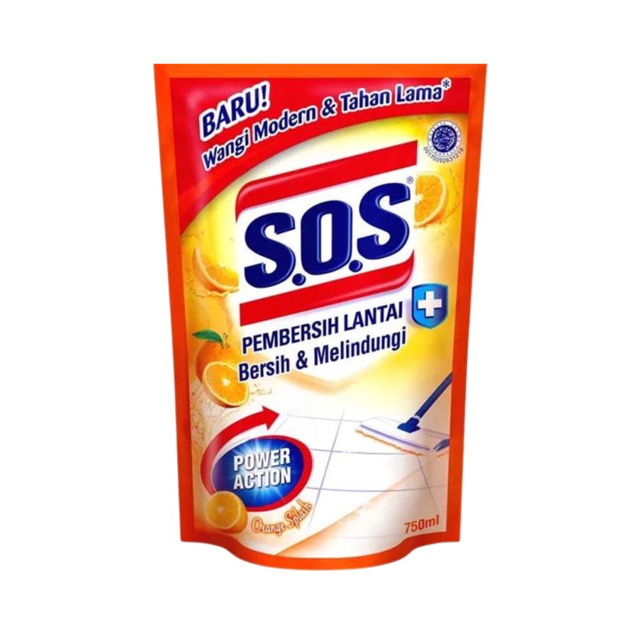 SOS Pembersih Lantai Orange Refill/Pembersih Lantai 700ml 700ml