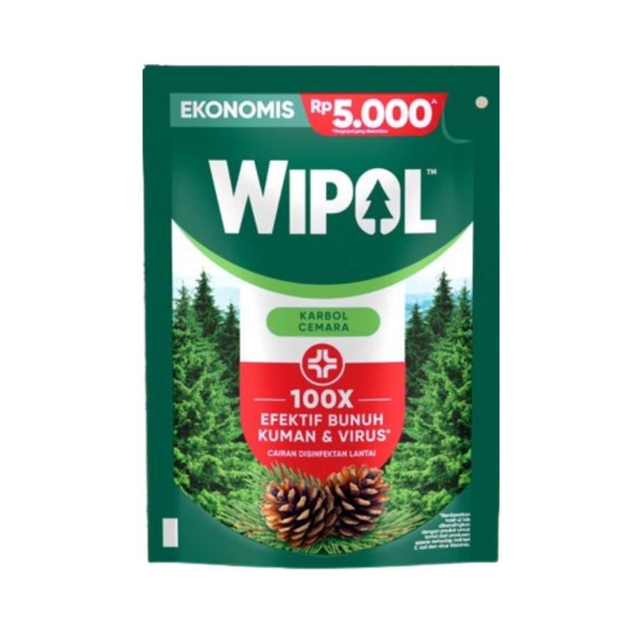 Wipol Domestos 5 in 1 Classic Pine Action Karbol Wangi Pembersih Lantai Refill 200ml 200ml 200ml