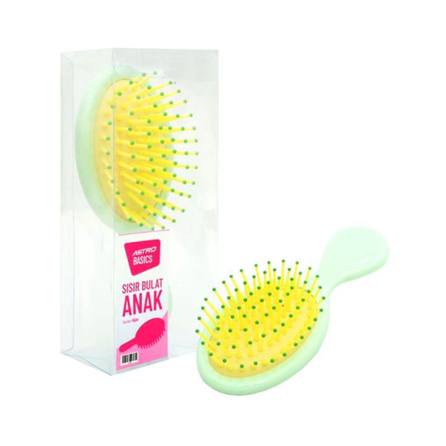 Sisir Bulat Anak - HIjau - Astro Basics 1pcs