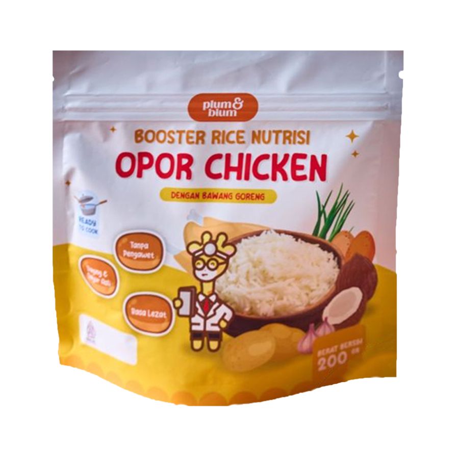 Plum & Blum Beras Mpasi Bb Booster Opor Chicken 200gram