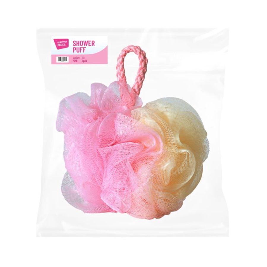 Shower Puff Pink - Astro Basics 1pcs