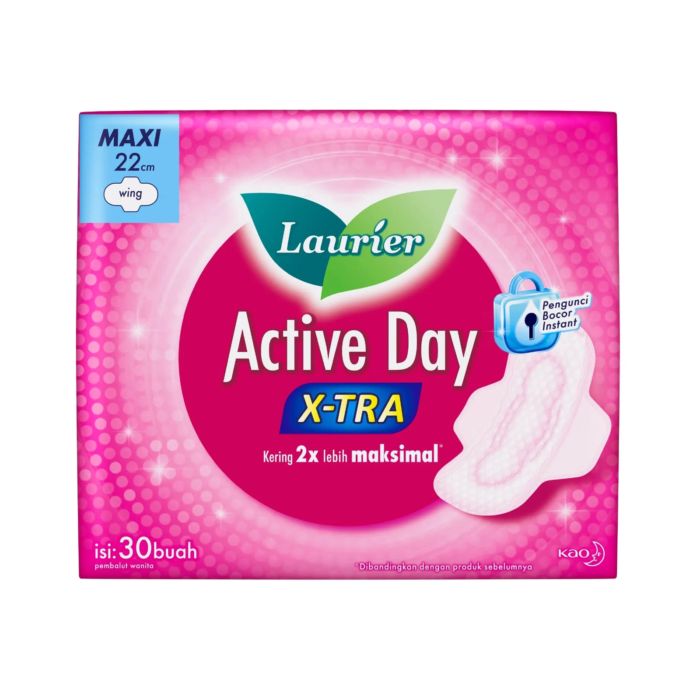 Laurier Active Day X-tra Maxi Non Wing 22 cm Pembalut Kewanitaan