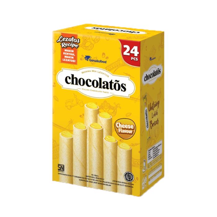 Chocolatos Sweet Cheese Wafer Roll 24 pcs