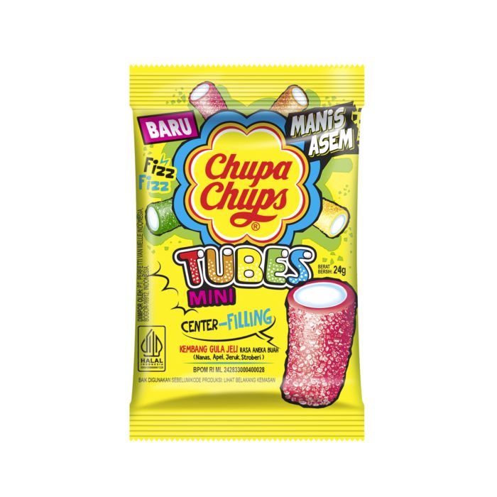 Chupa Chups Sour Tubes Permen Jeli