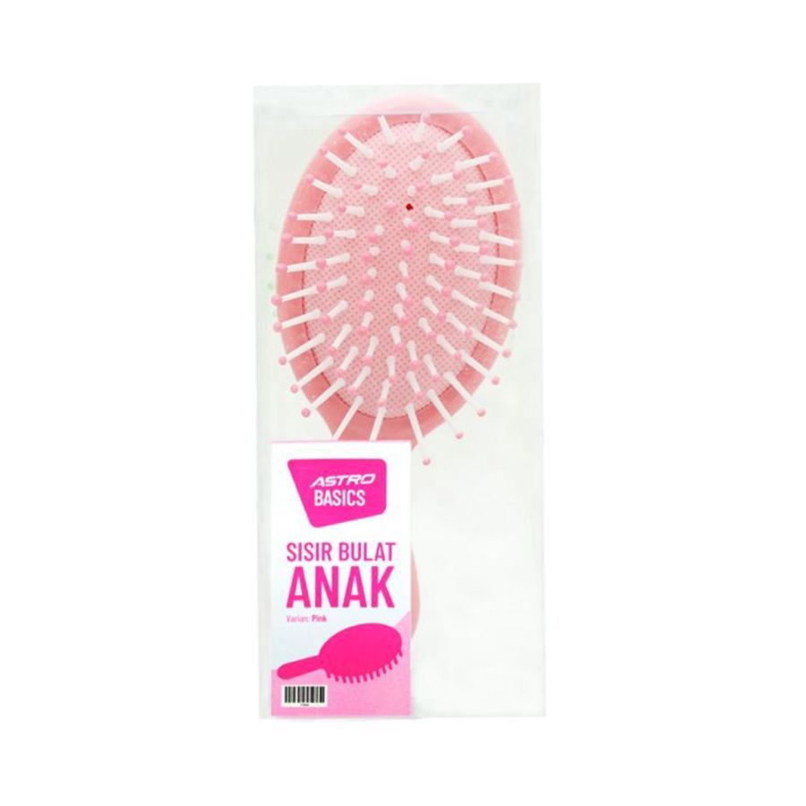 Sisir Bulat Anak - Pink- Astro Basics 1pcs