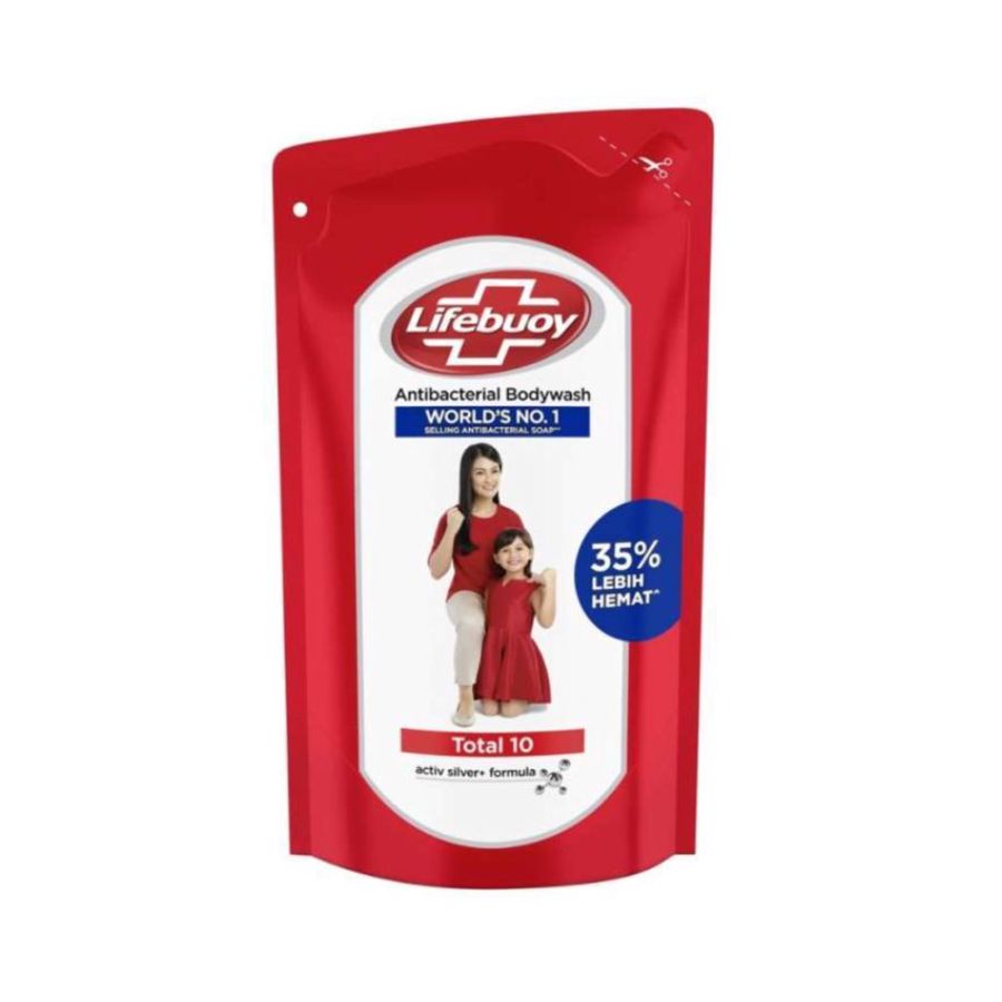 Lifebuoy Total 10 Anti Bacterial Body Wash Pouch 800ml