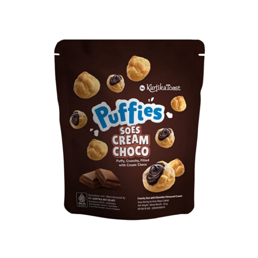 Kartika Toast Puffies Chocolate 33gram 33gram