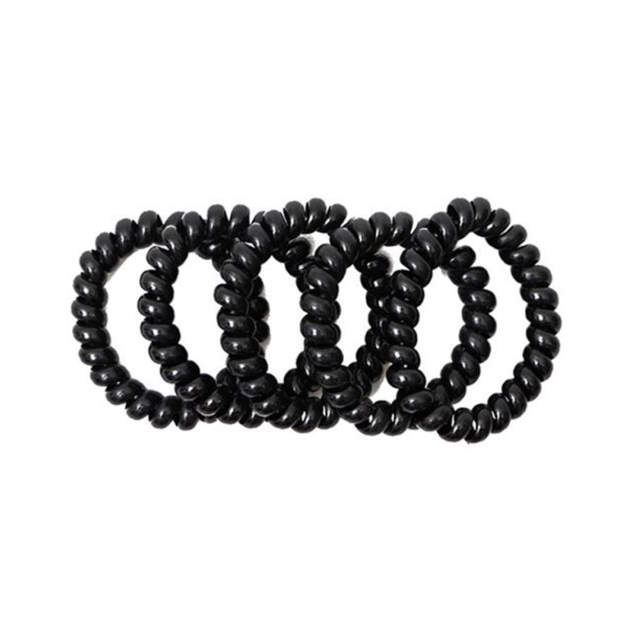 Ikat Rambut Spiral Hitam A Basics 1pack