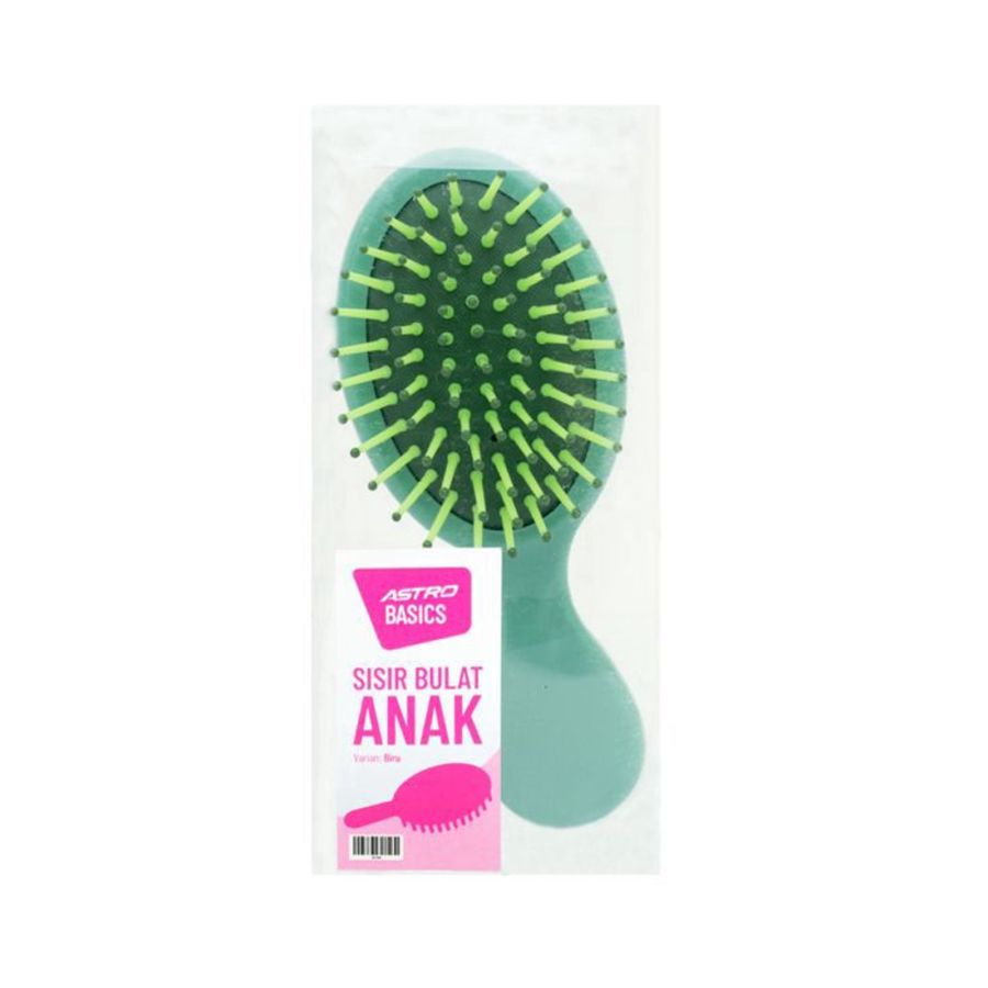 Sisir Bulat Anak - Biru- Astro Basics 1pcs 1pcs