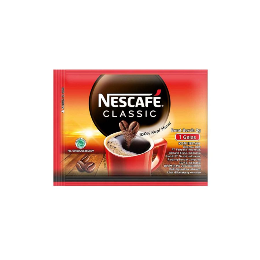 Nescafe Classic Kopi Bubuk 60 sachets x 2gr 120gram