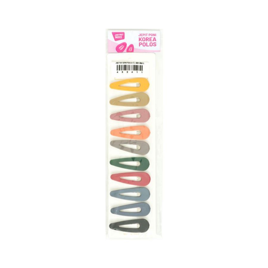 Jepit Poni Korea Polos/Hairpin - Astro Basics 1packs